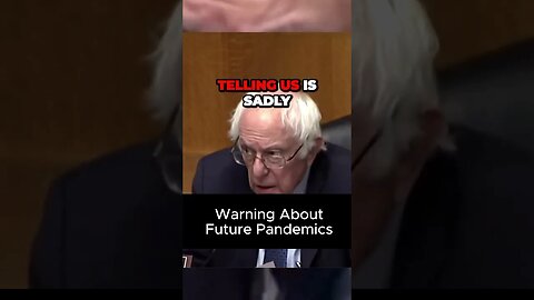 Bernie Sanders: U.S. Was "Unprepared" for COVID-19 Pandemic - Stresses Gravity of the Situation