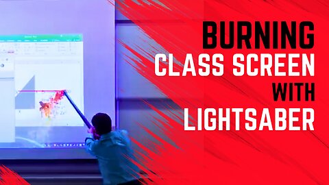 Math Professor Burns Class Screen With LightSaber (April Fools Prank)