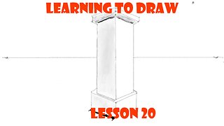 Learning To Draw: A tower in a two-point perspective (Lesson20)