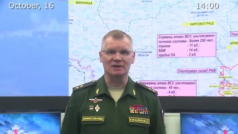 Russian Defence Ministry report 161022 on the progress of the special military operation in Ukraine