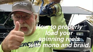 How to properly fill your Pflueger President spinning reels with mono and braid!