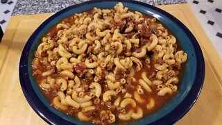 Dehydrating Pasta with Veggie and Meat Sauce