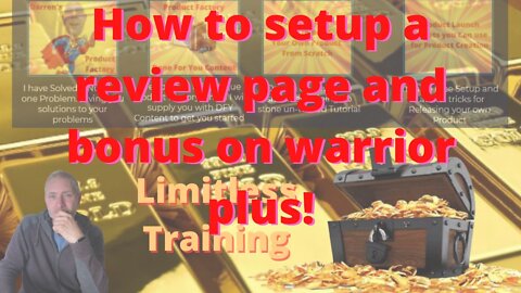 How to setup a Basic review or Bonus page and setup on warrior plus