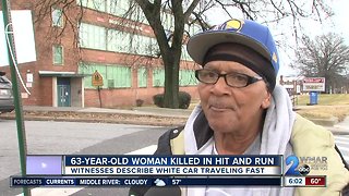 63-year-old woman killed during hit and run crash in Northeast Baltimore