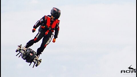 The Real Deal Hoverboard - Flyboard Air Powered by Four 250HP Engines