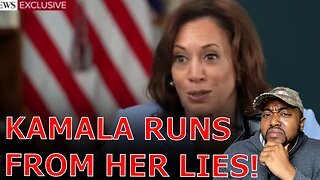 Kamala Harris Confronted To Her Face With WORST Polls In History Then Runs Away From Slavery Debate!
