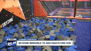 Sky Zone offers new attractions, like free climb wall