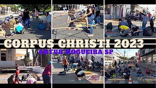 CORPUS CHRISTI 2023 ARTUR NOGUEIRA FIÉIS ENFEITAM AS RUAS
