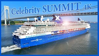 Celebrity Summit Departs NYC - 4K