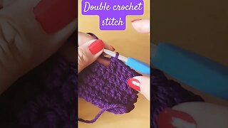 how to do the double crochet Stitch #doublecrochet #crochet