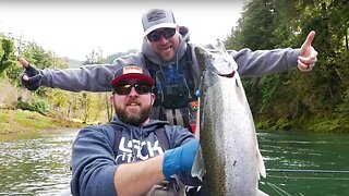 Awesome Day Of Winter Steelhead Fishing! (He PRANKED Me Good!!)