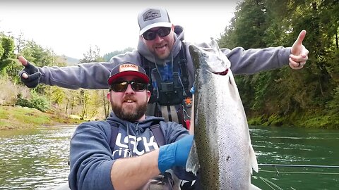 Awesome Day Of Winter Steelhead Fishing! (He PRANKED Me Good!!)