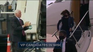 Pence, Harris make campaign stops in Wisconsin