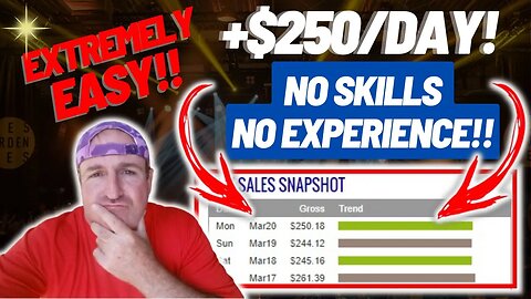 Earn +$250 Per Day By Using This Extremely EASY Method For Newbies (No SKILLS - NO EXPERIENCE)