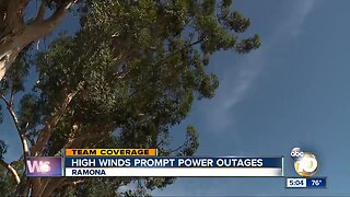 High winds prompt power outages