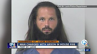 Man charged with arson in house fire