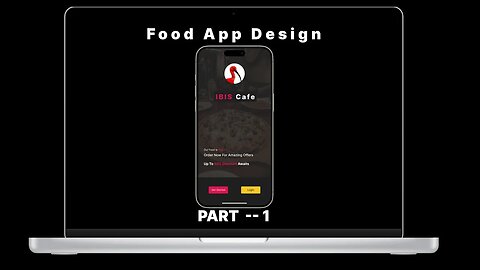 Food App Design in Figma | Delivery Mobile App UI/UX Design | Figma Tutorial --- PART 1