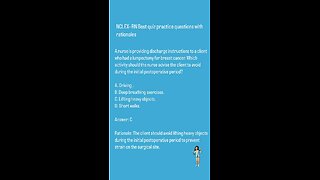 NCLEX-RN Professional standard quiz questions with rationals