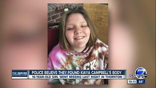 Police believe they found missing Thornton girl's body