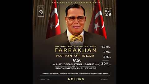 Statement on ADL Lawsuit by Minister Louis Farrakhan
