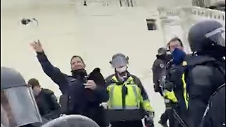 Cop * throws grenade * Lady in crowd “you’re gonna cause riot like that”