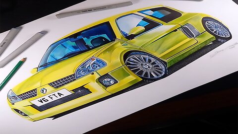 Drawing Shmee150`S Renault CLIO V6 | Time Lapse