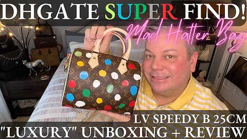 DHGATE FINDS! BOUGIE ON A BUDGET (Review) LV Speedy B 25 Kusama Dots
