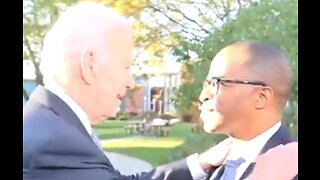 Biden about his age touching a black guy - weird