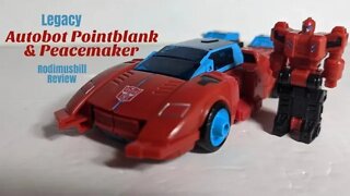 Transformers Legacy Autobot Pointblank & Peacemaker Deluxe Review - Wave 3 - Rodimusbill Review