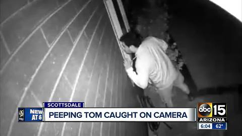 Peeping Tom caught on camera