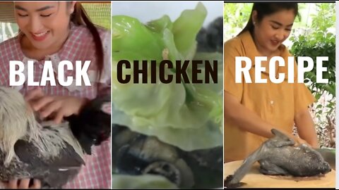 Black chicken receipe