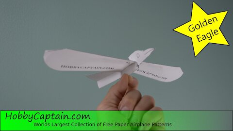 Paper Plane, The Golden Eagle, Folding Instructions