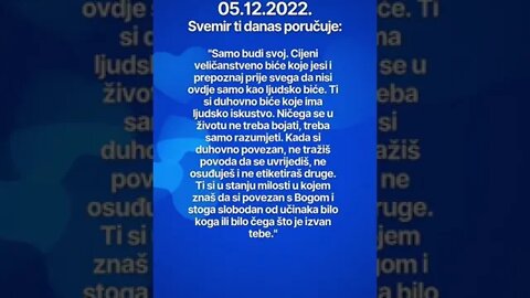 Poruka Svemira 05.12.2022. 💙