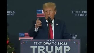 Trump reacts to Colorado Supreme Court ruling at a rally in Iowa (12-19-23)