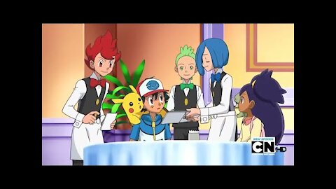 Pokemon Best Wishes Ash gets dragged around by the Striaton brothers