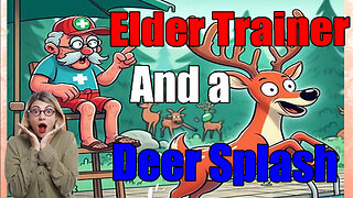 "Fit at 81: Meet the World's Oldest Trainer & Pool-Invading Deer Saga! 🏋️‍♂️🦌"