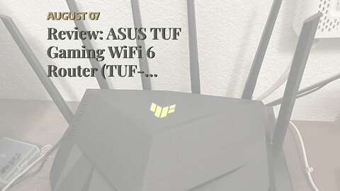 Review: ASUS TUF Gaming WiFi 6 Router (TUF-AX5400) - Dedicated Gaming Port, Mobile Game Mode, W...