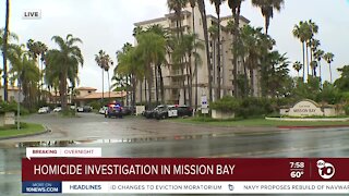 Homicide investigation in Mission Bay
