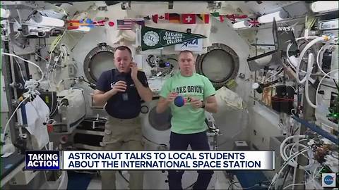 Oakland County students talk with astronauts onboard the International Space Station