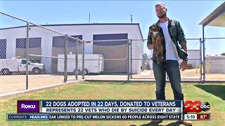 Local veteran adopts dogs then donates to other vets