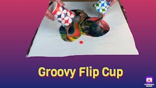 (12) Easy Double Flip Cup for Beginners -Acrylic Pouring