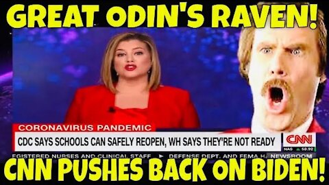 CNN Control Room Panics: Hosts Criticize Biden Policy - GREAT ODIN's RAVEN! (Anchorman Parody)