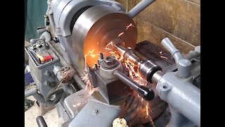 Cutting tool steel too fast on a lathe