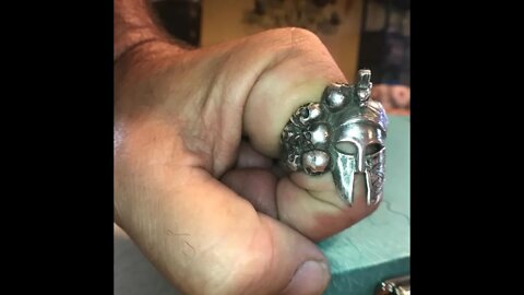 Making Helmet Skull Ring