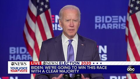 Biden projects confidence he'll win White House