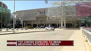 TCF Center expected to begin receiving patients by Friday