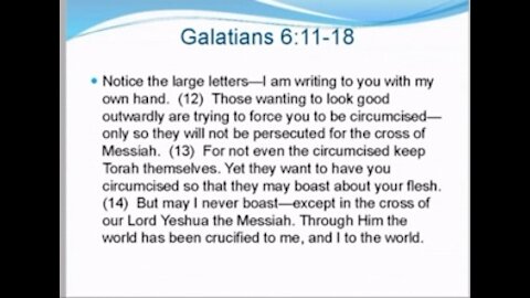 Galatians 6 11-12 Lines between Jew and Gentile erased