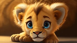 Cute Baby Lion