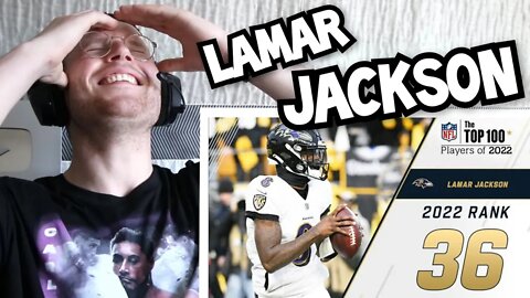 Rugby Player Reacts to LAMAR JACKSON (Baltimore Ravens, QB) #36 NFL Top 100 Players in 2022