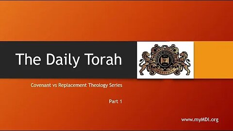 Covenant v Replacement Theology - Part 1